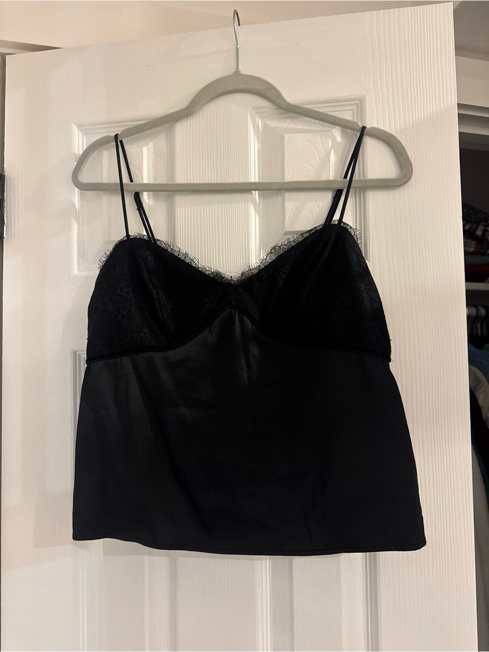 Abercrombie & fitch Black Lace Cami Top - Spaghetti Straps